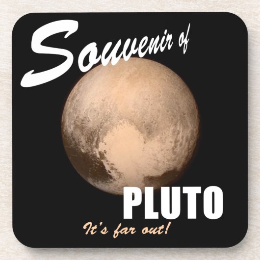 Souvenir of Pluto Throw Kissen Getränkeuntersetzer (Vorderseite)