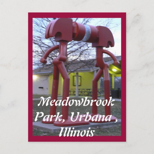 Souvenir or Urbana IL Postkarte (Vorderseite)