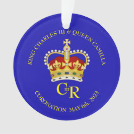 Souvenir Royal Crown and Monogram Coronation Ornament