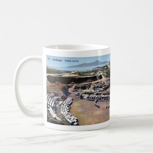 Souvenir Tasse - Carthage, Tunesien. (Links)