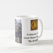 Souvenir Tasse - GWR - der "Bristolian". (VorderseiteRechts)
