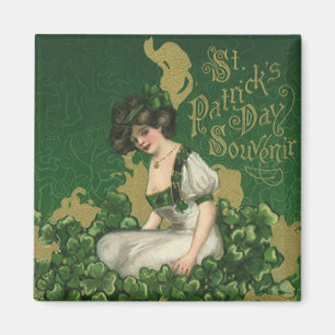 Souvenir vom St. Patrick's Day, irische Maid Magnet