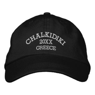 Souvenir von Chalkidiki Griechenland Bestickte Baseballkappe