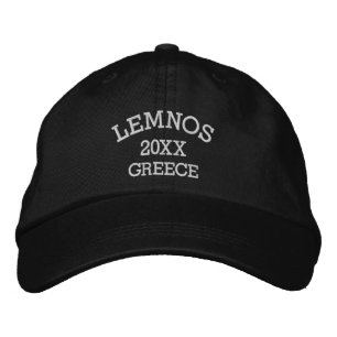 Souvenir von Lemnos Griechenland bestickte Basebal Baseballkappe