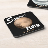 Souvenir von Pluto Getränkeuntersetzer (Linke Seite)