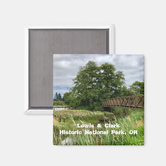Souvenirmagnete: Lewis & Clark Nat'l Historic Pk Magnet (Vorderseite/Rückseite)