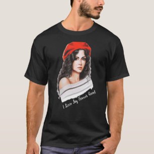 Souvenirs aus Frankreich Paris Französisch Beret H T-Shirt