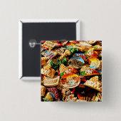 Souvenirs aus Rom Button (Vorne & Hinten)