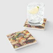 Souvenirs aus Rom Steinuntersetzer (Seitenansicht)