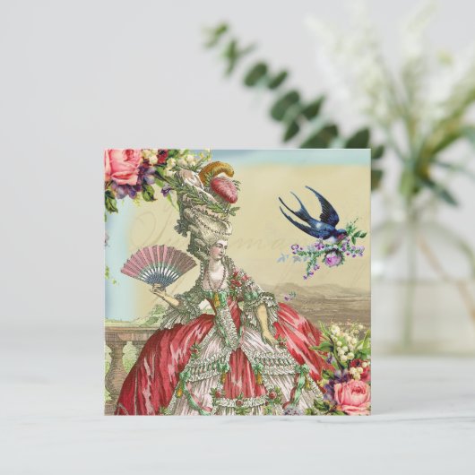 Souvenirs de Versailles Einladung (Stehend Vorderseite)