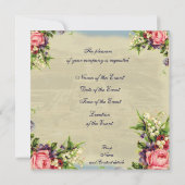 Souvenirs de Versailles Einladung (Rückseite)