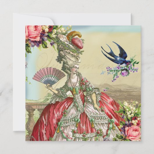 Souvenirs de Versailles Einladung (Vorderseite)