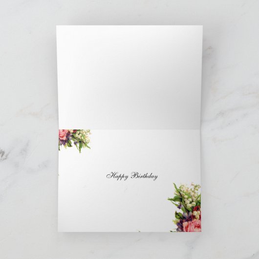 Souvenirs de Versailles Happy Birthday Karte (Innenseite)