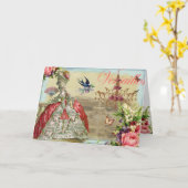 Souvenirs de Versailles Karte (Gelbe Blume)