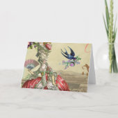 Souvenirs de Versailles Vielen Dank Dankeskarte (Rückseite)