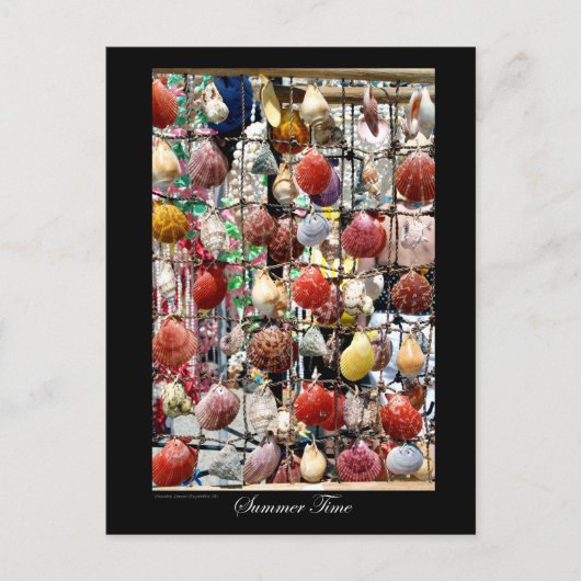 Souvenirs-Muscheln in Paphos Zypern Postkarte (Vorderseite)