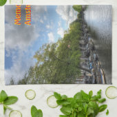 Souvenirs von Amsterdam, Singel Canal View Küchentuch (Gefaltet)