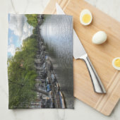 Souvenirs von Amsterdam, Singel Canal View Küchentuch (Viertel Falte)