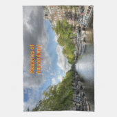 Souvenirs von Amsterdam, Singel Canal View Küchentuch (Vertikal)