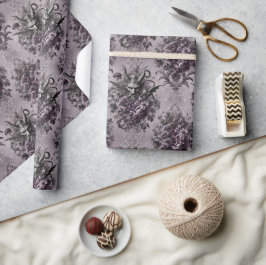 Souverän der Untoten - Gothic Floral Bandana Geschenkpapier