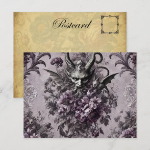 Souverän des Untoten - gotisch Viktorianisch Feiertagspostkarte