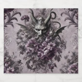 Souverän des Untoten - gotische Blume Bierflaschenetikett (Einzelnes Label)