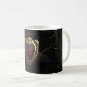 Souverän Rubinviolett Barock Luxus Kaffeetasse (VorderseiteRechts)