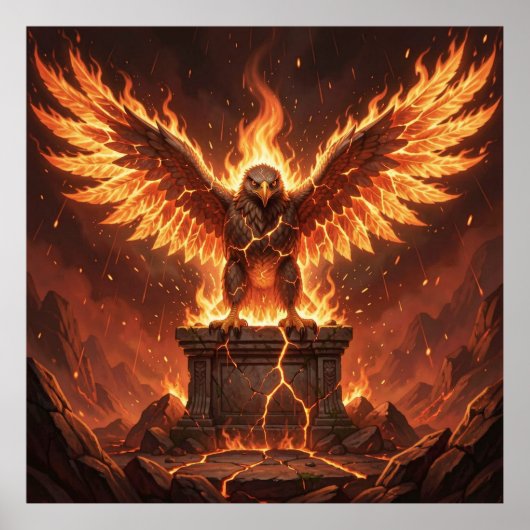 Souveräne Flamme: Der Geistadler Poster (Vorne)