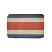 Souveräne Staatsflagge des Grunge von Costa Rica Badematte (Vorderseite)