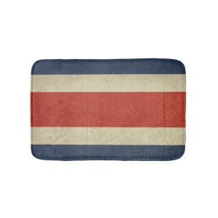 Souveräne Staatsflagge des Grunge von Costa Rica Badematte