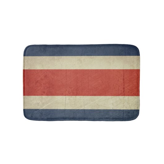 Souveräne Staatsflagge des Grunge von Costa Rica Badematte (Vorderseite)