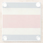 Souveräne Staatsflagge des Grunge von Costa Rica Glasuntersetzer (Rückseite)