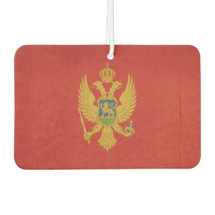 Souveräne Staatsflagge des Grunge von Montenegro Autolufterfrischer