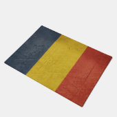 Souveräne Staatsflagge des Grunge von Rumänien Fußmatte (Schrägansicht)