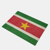 Souveräne Staatsflagge des Grunge von Surinam Fußmatte (Schrägansicht)
