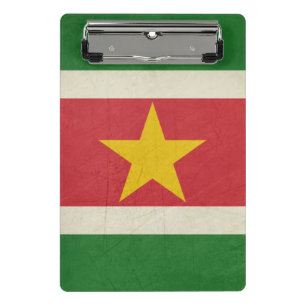 Souveräne Staatsflagge des Grunge von Surinam Mini Klemmbrett