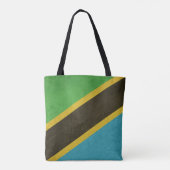 Souveräne Staatsflagge des Grunge von Tanzania Tasche (Rückseite)