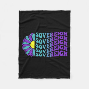 Souveräne Suizidpräventions-Bewusstseins-Sonnenblu Fleecedecke