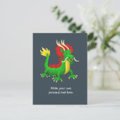 Souveräner chinesischer Drache Postkarte (Stehend Vorderseite)