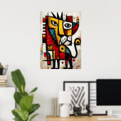 Souveräner Instinkt — Zeitgenössischer abstrakter  Poster (Heimbüro)