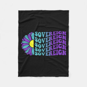 Souveräner Sonnenblume zur Suizidpräventionsaufklä Fleecedecke