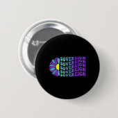 Souveräner Suizidpräventions-Bewusstseins-Sonnenbl Button (Vorne & Hinten)