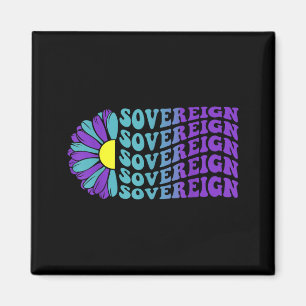 Souveräner Suizidpräventions-Bewusstseinssonnenblu Magnet