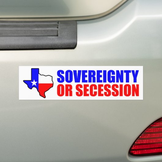 Souveränität oder Sezession! Autoaufkleber (Auf Auto)