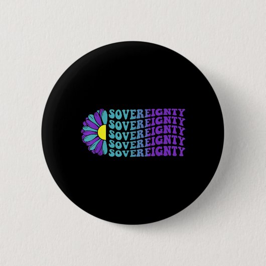 Souveränitäts-Suizidpräventions-Bewusstseins-Sonne Button (Vorderseite)