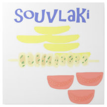 Souvlaki Griechen-Malerei Kunst