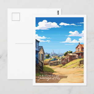 Sovereign Hills Australien vintage Reiseort Postkarte