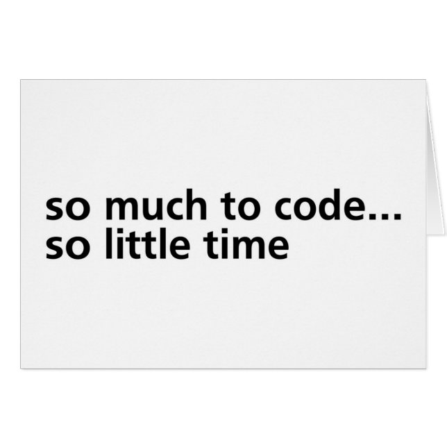 Soviel zum Code… (Vorderseite (Horizontal))