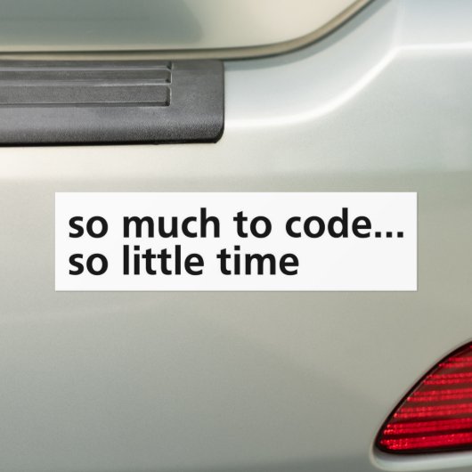 Soviel zum Code… Autoaufkleber (Auf Auto)