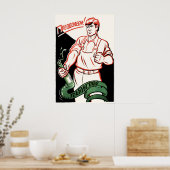 Soviet Anti Alcohol Poster We will overcome (Küche)